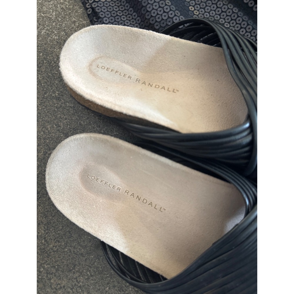Loeffler Randall Petra Leather Slides - Picture 3 of 5